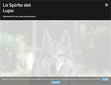 Tablet Screenshot of lospiritodellupo.com